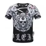 philipp plein t-shirt homme 2019 q88826 skull flower